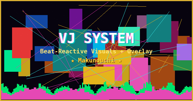 Beat-Reactive VJ System [Makunouchi]